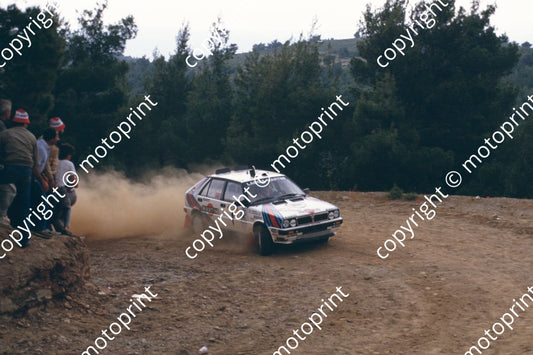 1987 Acropolis 1 Juha Kankkunen Juha Piironen Lancia Delta (courtesy Roger Swan) (4)