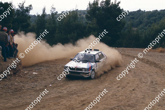1987 Acropolis 1 Juha Kankkunen Juha Piironen Lancia Delta (courtesy Roger Swan) (5)