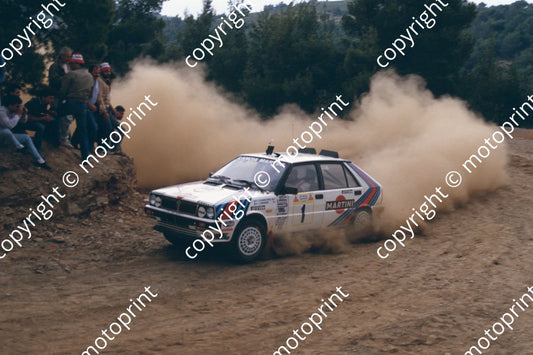 1987 Acropolis 1 Juha Kankkunen Juha Piironen Lancia Delta (courtesy Roger Swan) (6)