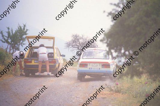 1987 Acropolis 21 right Ladislav Krecek, Borivoj Motl Skoda 130L 20 left Marian Bublewicz, RyszardZyszkowski FSO Polonez 1600 (Roger Swan)