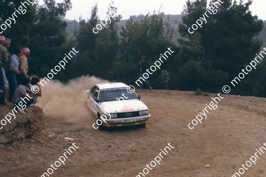 1987 Acropolis 2 Walter Rohrl, Christian Geistdorfer Audi 200 Quattro (courtesy Roger Swan) (246)