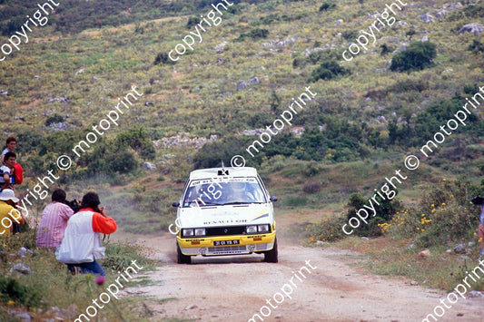 1987 Acropolis 7 Jean Ragnotti, Pierre Thimonier Renault 11 Turbo (courtesy Roger Swan) (10)