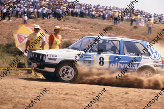 1987 Acropolis 8 Kenneth Ericsson Peter Diekmann VW Golf GTi (courtesy Roger Swan) (2)