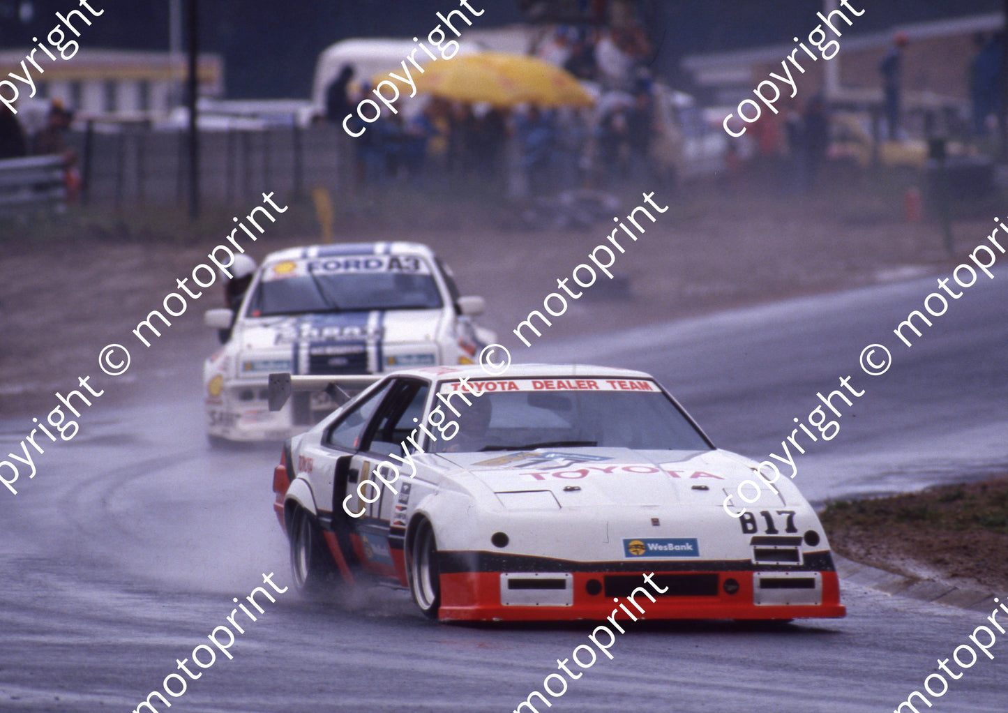 1987 Killarney Wesbank A3 Willie Hepburn Sierra XR8, Serge Damseaux Toyota Celica_ scanned A3 size (courtesy Roger Swan) (1)