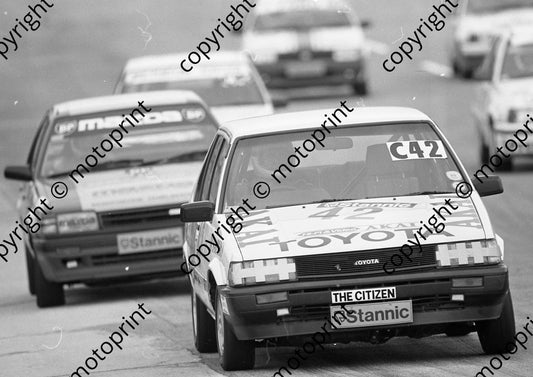 1987 Kya Stannic 42 Michael Sapiro Corolla TC (Colin Watling Photographic) (14)