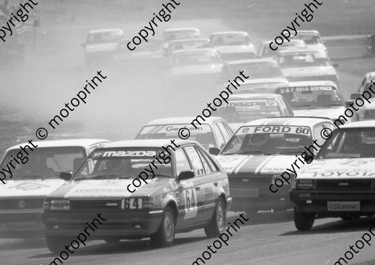 1987 Lichtenburg Stannic 0 140 Steve van Wyk Golf check 64 Ben Morgenrood Mazda 323 60 Willie Hepburn Laser TX3 42 Michael Sapiro Corolla TC (Colin Watling Photographic) (89)