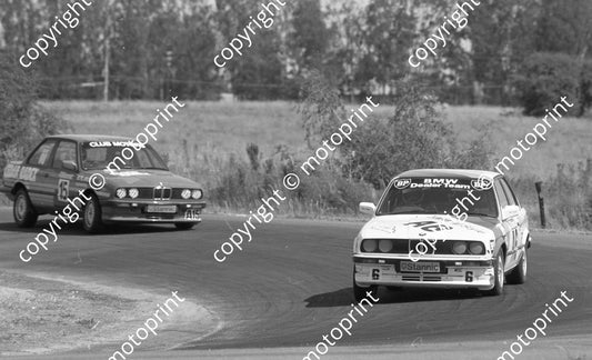 1987 Lichtenburg Stannic 6 Geoff Goddard 15 Bernard Tilanus both BMW325iS (Colin Watling Photographic) (34)