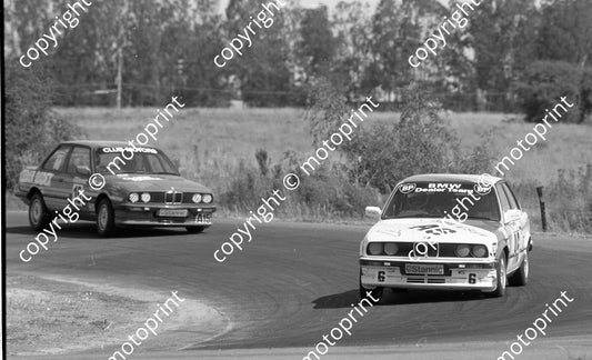1987 Lichtenburg Stannic 6 Geoff Goddard 15 Bernard Tilanus both BMW325iS (Colin Watling Photographic) (34)(1)