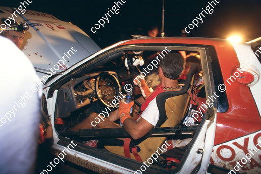 1987 Safari 11 Robin Ulyate, Ian Street Toyota Supra night service (courtesy Roger Swan) (179)