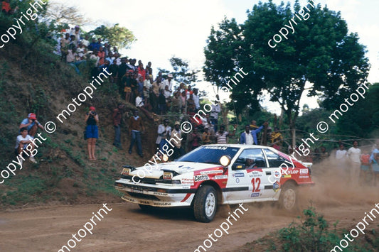 1987 Safari 12 Shekhar Mehta, Rob Combes Nissan 200SX (courtesy Roger Swan) (302)