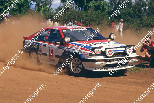 1987 Safari 14 Andrea Zanussi, Paolo Amati Nissan 200SX (courtesy Roger Swan) (171)