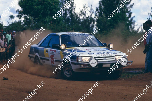 1987 Safari 15 Per Eklund, Dave Whittock Subaru RX turbo (courtesy Roger Swan) (5)