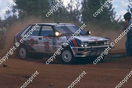 1987 Safari 16 Vic Preston, John Lyall Lancia Delta HF (courtesy Roger Swan) (78)
