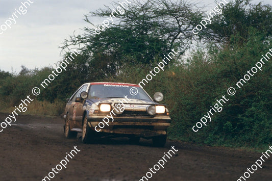1987 Safari 17 Jayant Shah, Aslam Khan Nissan 200SX (courtesy Roger Swan) (221)