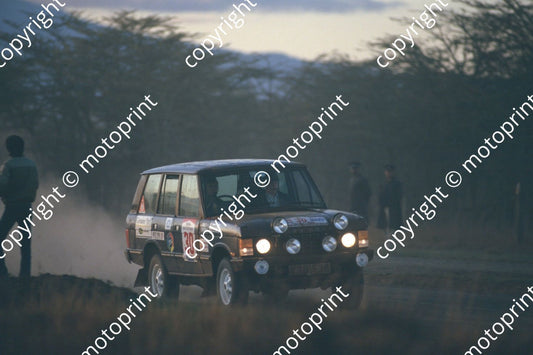 1987 Safari 30 Gerald Miller, Rick Matthews Range Rover (courtesy Roger Swan) (262)