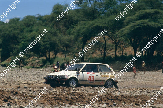 1987 Safari 43 Ashok Pattni, Zahid Mogul Daihatsu Charade (courtesy Roger Swan) (408)