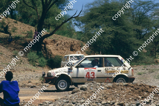 1987 Safari 43  Ashok Pattni, Zahid Mogul Daihatsu Charade (courtesy Roger Swan) (409)