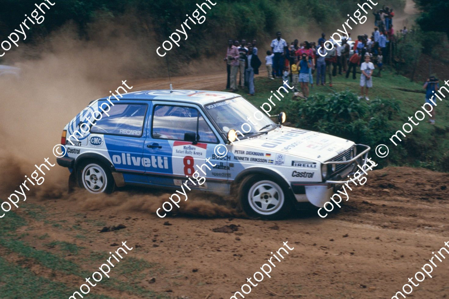 1987 Safari 8 Kenneth Eriksson, Peter Diekmann Golf GTi (courtesy Roger Swan) (217)