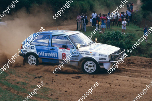 1987 Safari 8 Kenneth Eriksson, Peter Diekmann Golf GTi (courtesy Roger Swan) (217)