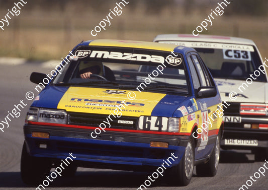 1987 Welkom Stannic 64 Ben Morgenrood Mazda 323EGi (Colin Watling Photographic) (22)