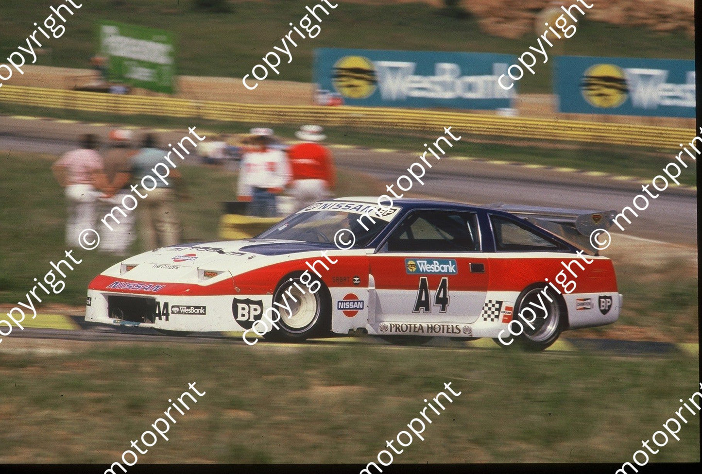 1987 Yellow Pages Wesbank A4 Hennie van der Linde Nissan ZX(courtesy Roger Swan) (1)