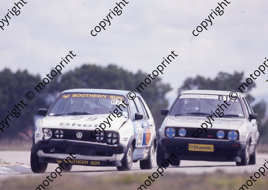 1988 Aldo Stannic 29 Terry Moss Golf 16v NOTE FRONT DAMAGE 122 Marthinus Briers Golf 16V(Colin Watling Photographic) (49)