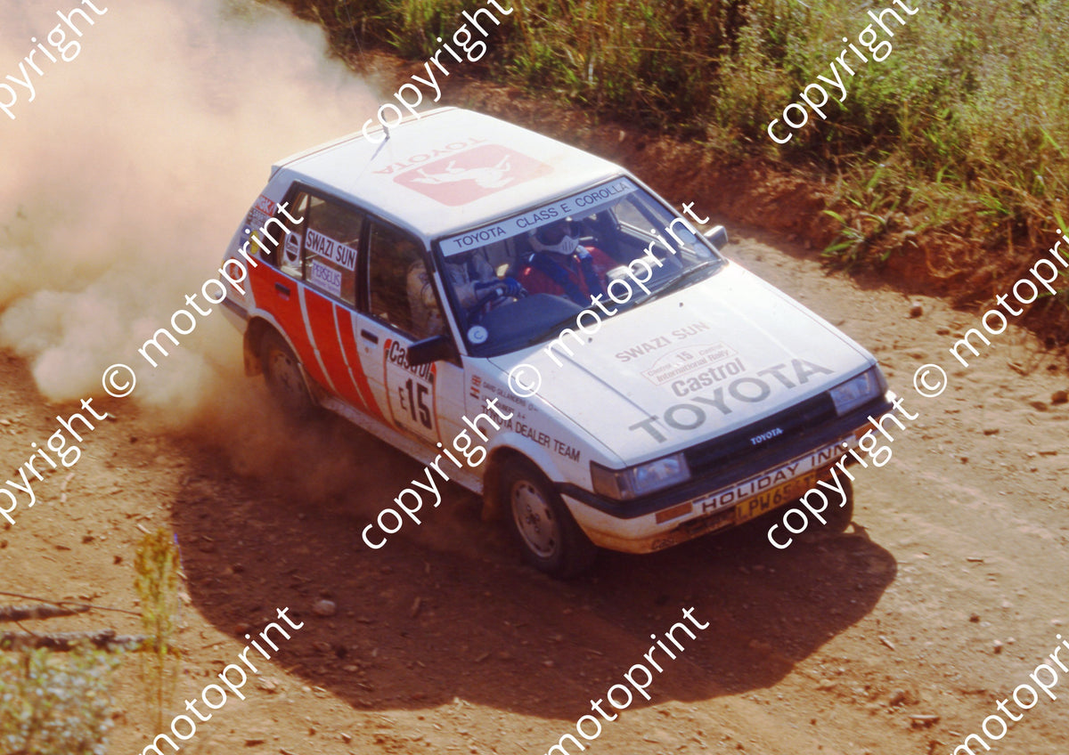 1988 Castrol Intnl 15 David Gillanders, Leon Joubert Toyota (courtesy ...