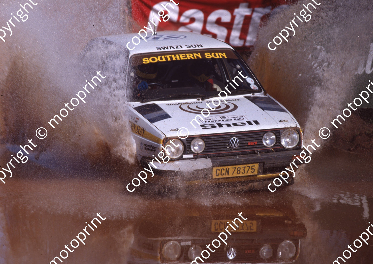 1988 Castrol Intnl Rally 10 Glyn Hall, Martin Botha Golf (Colin Watling Photographic) (34)