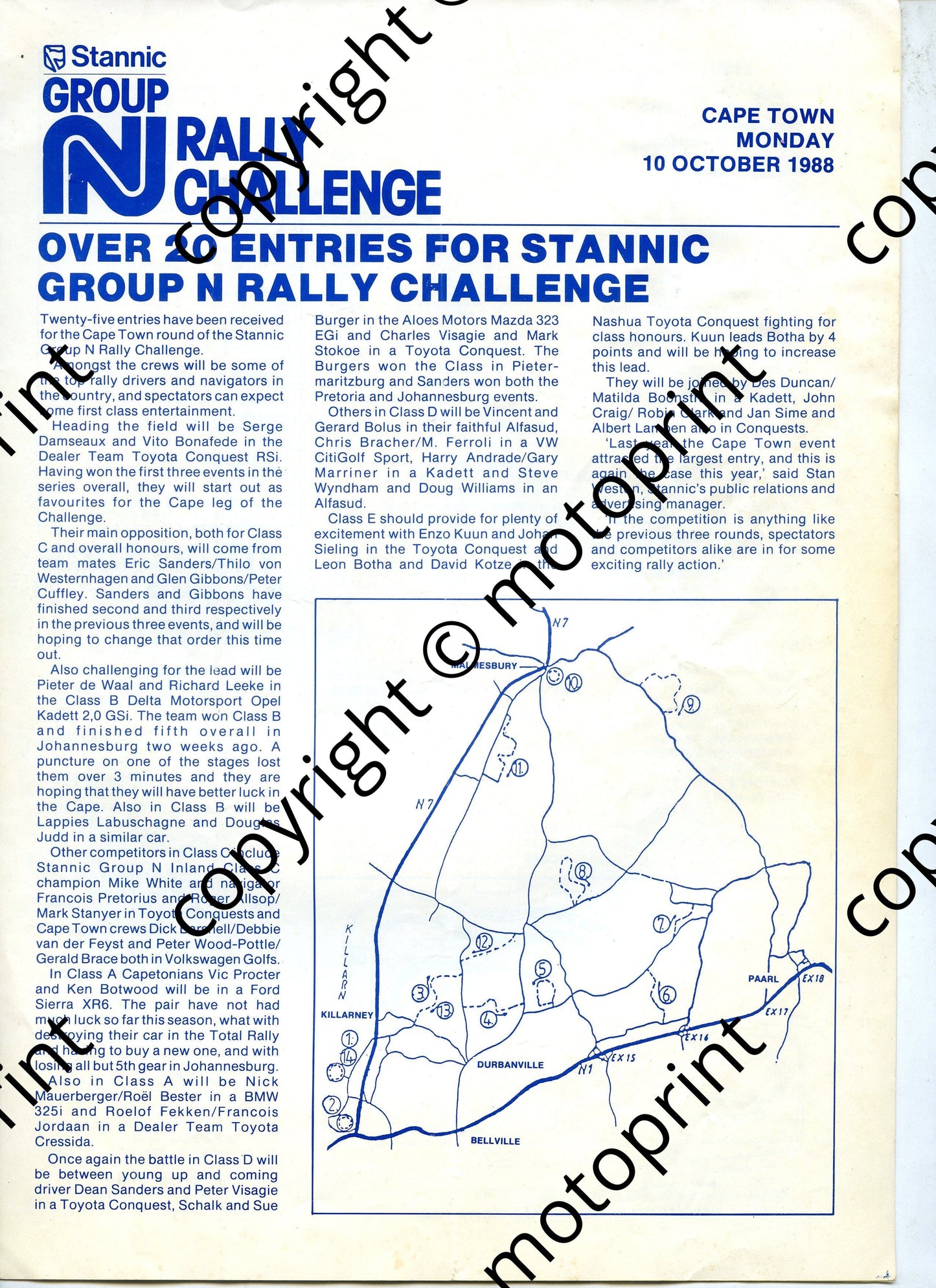 1988 Group N Cape entry list blurb (1)