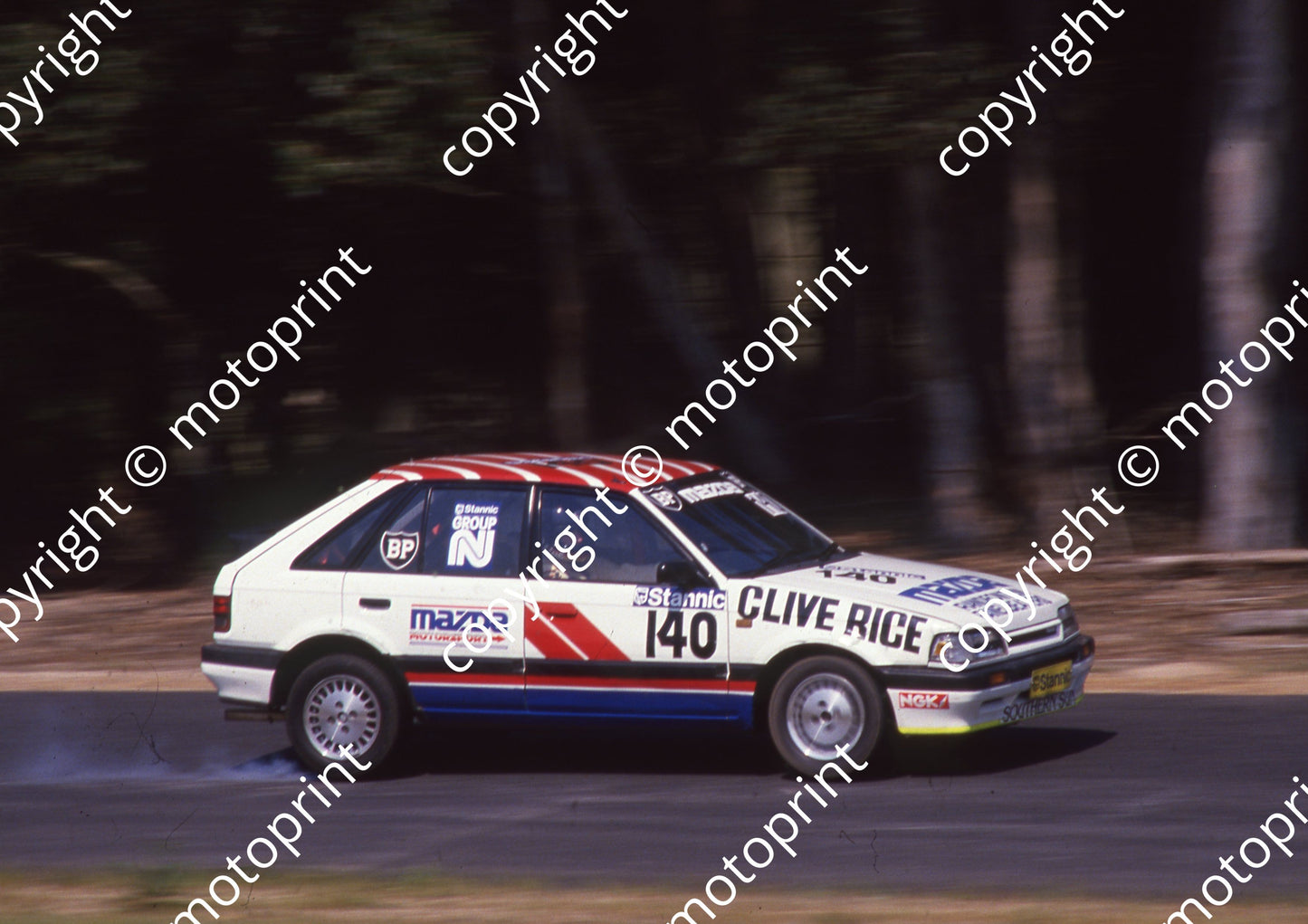 1988 Killarney Oct Stannic 140 Clive Rice Mazda 323EGi (Colin Watling Photographic) (44)
