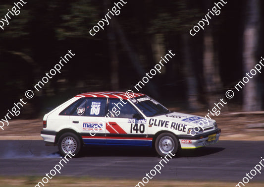 1988 Killarney Oct Stannic 140 Clive Rice Mazda 323EGi (Colin Watling Photographic) (44)