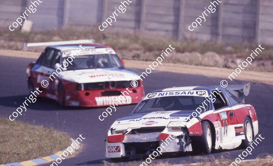 1988 Killarney Wesbank 4 Hennie vd Linde Nissan 300ZX NOTE DAMAGE (Colin Watling Photographic) (1)