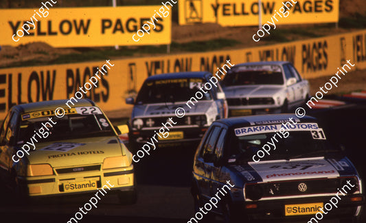 1988 Kya Stannic 22 Mike Briggs Opel Kadett GSi  31 Chris Aberdein Golf GTi (Colin Watling Photographic) (15)