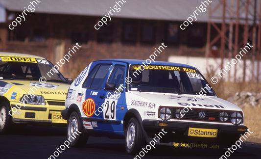 1988 Lichtenburg Stannic 29 Terry Moss Golf 16V 22 Michael Briggs Opel Kadett GSi (Colin Watling Photographic) (122)