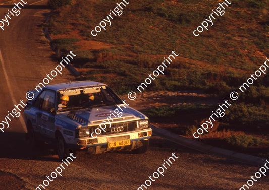 1988 Nissan Intnl 5 Johan Evertse, Steve Harding Audi (courtesy Roger Swan) (10)
