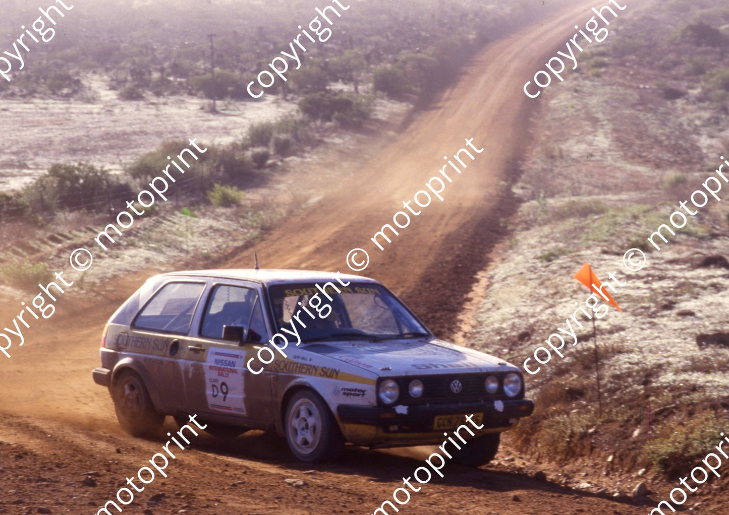1988 Nissan Intnl 9 Glyn Hall, Martin Botha VW Golf 16V (courtesy Roger Swan) (5)