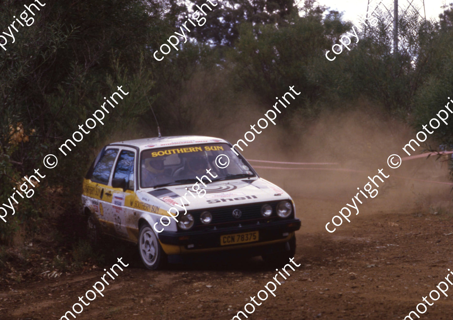 1988 Nissan Intnl 9 Glyn Hall, Martin Botha VW Golf 16V (courtesy Roger Swan) (7)