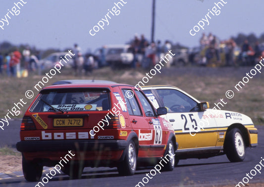 1988 Oct Killarney Stannic 25 Dirkie Kotze Kadett GSi 62 Cecil Stockwell Golf 16v (R Swan) (18)