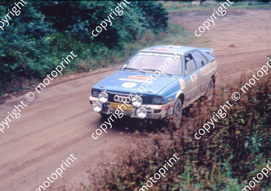 1988 Total 505 Geoff Mortimer, Spotti Woodhead Audi Quattro (on loan from VWSA (courtesy Roger Swan)  (7)
