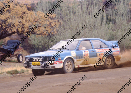 1988 Total 505 Geoff Mortimer, Spotti Woodhead Audi Quattro (on loan from VWSA (courtesy Roger Swan)  (8)
