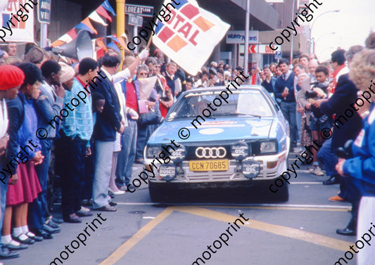 1988 Total 505 Geoff Mortimer, Spotti Woodhead Audi Quattro start (car on loan from VWSA (courtesy Roger Swan)  (1)