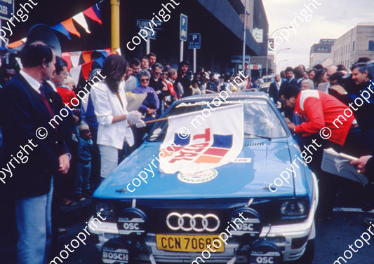 1988 Total 505 Geoff Mortimer, Spotti Woodhead Audi Quattro start (car on loan from VWSA (courtesy Roger Swan)  (4)