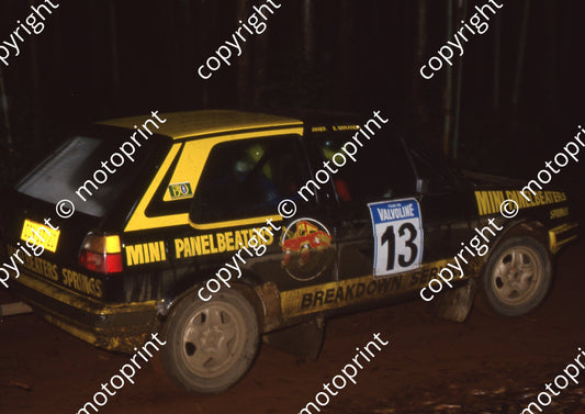 1988 Tour de Valvoline Rally 13 Eliseo Miranda, Tony Vilaca-Tomas Golf (Colin Watling Photographic) (12)(1)