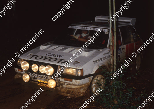 1988 Tour de Valvoline Rally 2 Serge Damseaux, Vito Bonafede Toyota check (Colin Watling Photographic) (9)
