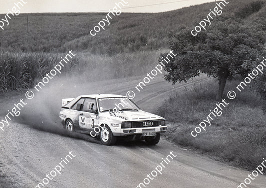 1988 Tour de Valvoline Rally 3 Johan Evertse, Steve Harding Audi Quattro (Colin Watling Photographic) (10)