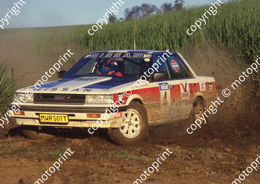 1988 Tour de Valvoline Rally 4 Hannes Grobler, Piet Swanepoel Nissan (Colin Watling Photographic) (46)