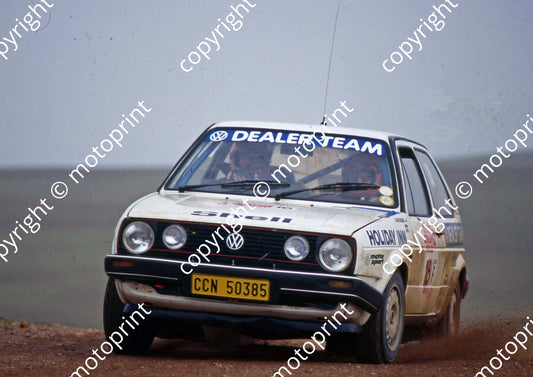 1988 Toyota Dealer Rally 16 Frank Lindermann, Johan Sieling Golf  (Colin Watling Photographic) (8)
