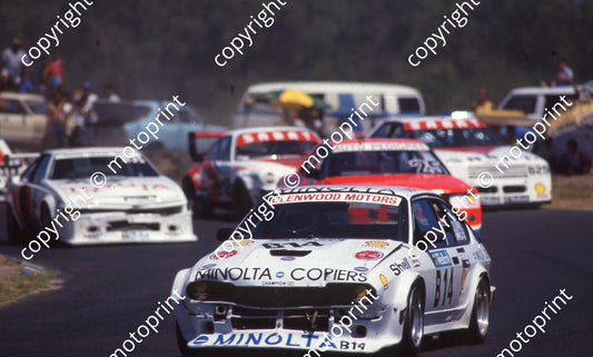 1989 EL Wesbank 14 Nico Bianco Alfa GTV6 NOTE DAMAGE (Colin Watling Photographic) (2)