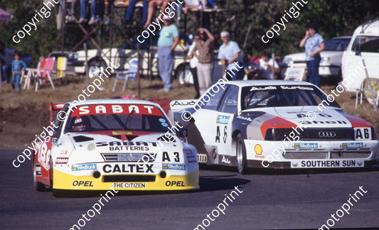 1989 EL Wesbank 3 Willie Hepburn OPel Rekord 6  Sarel vd Merwe Audi 500 Turbo (Colin Watling Photographic) (3)