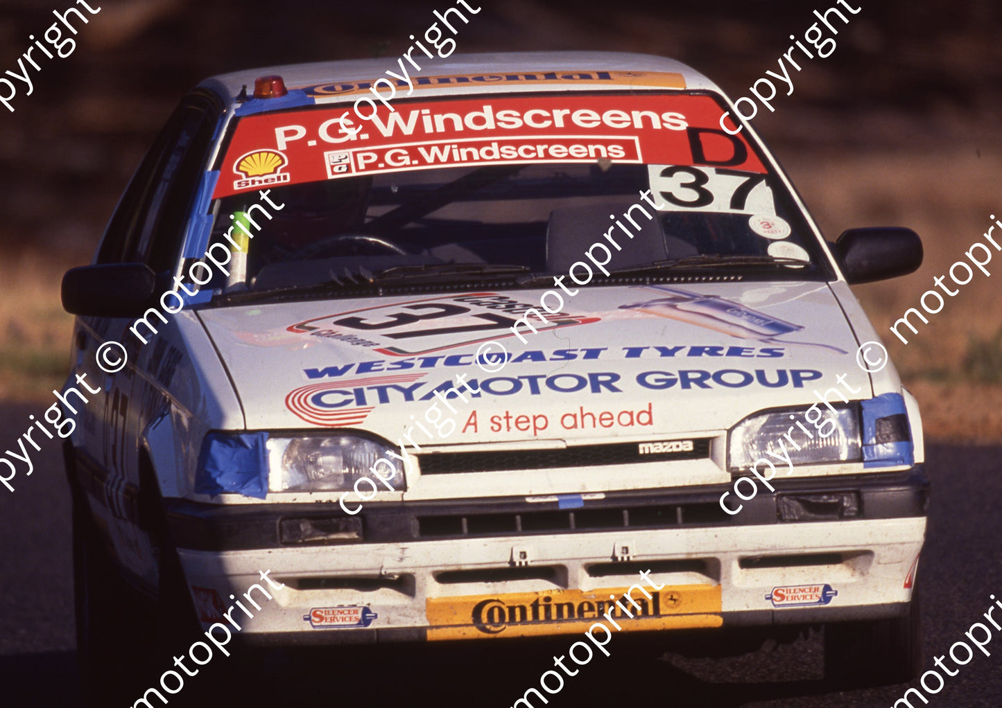 1989 KIllarney Castrol 6 Hr 37 John Craig, Clarry Taylor Mazda 323EGi (Colin Watling Photography) (7)